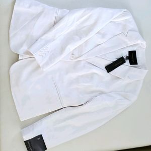Banana Republic size 8 Stretch Linen white blazer